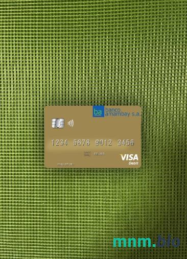Paraguay Banco Amambay visa obciążyć card wygląd fotograficzny skan PSD + zdjęcie
